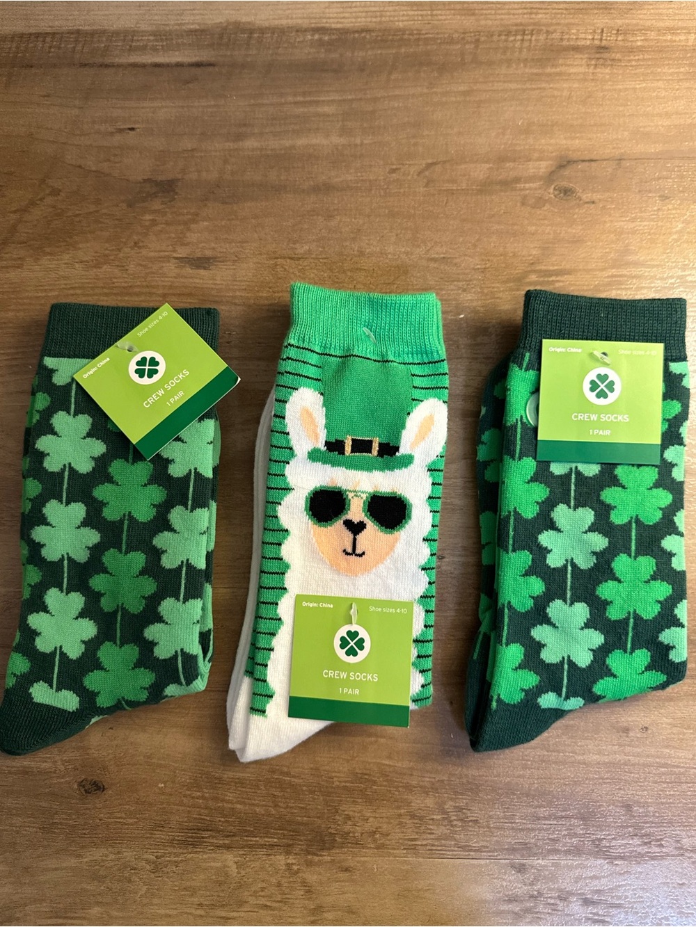 NWT St. Patrick’s Day Crew Sock Bundle